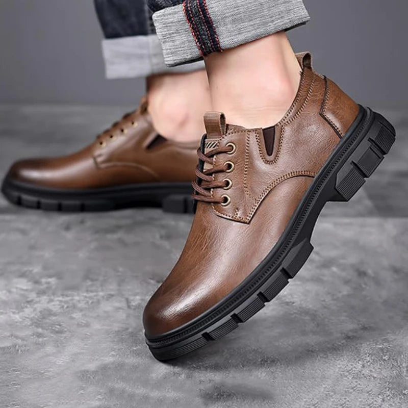 Men Genuine Leather Casual Shoes Luxury Brand Soft Mens Sneakers Breathable Moccasins Mens Walking Driving Shoes Zapatos Hombre