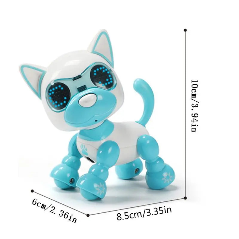 Smart Robot Pet Dog Talk Toy Interactive Smart Puppy Robot Dog Electronic LED Eye Sound Recording Singing Sleep Kids Gift