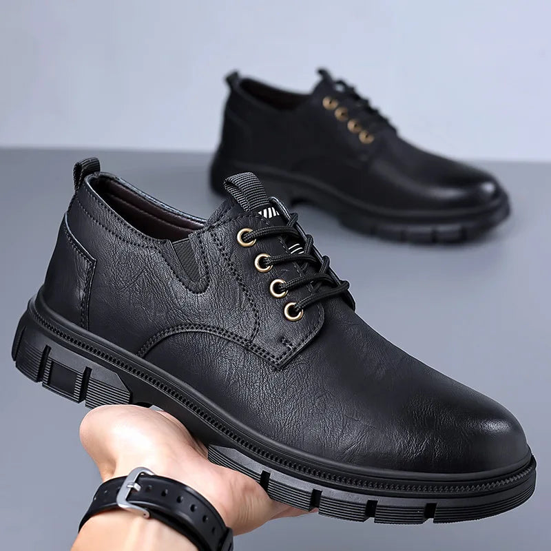 Men Genuine Leather Casual Shoes Luxury Brand Soft Mens Sneakers Breathable Moccasins Mens Walking Driving Shoes Zapatos Hombre