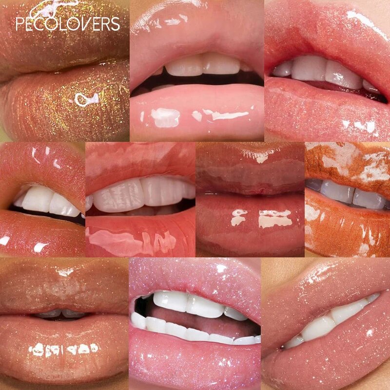 Lip Gloss Moisturizing Lip Plumper Gloss Bomb Universal Lip Luminizer Long Lasting Glitter Liquid Lipstick10 Colors