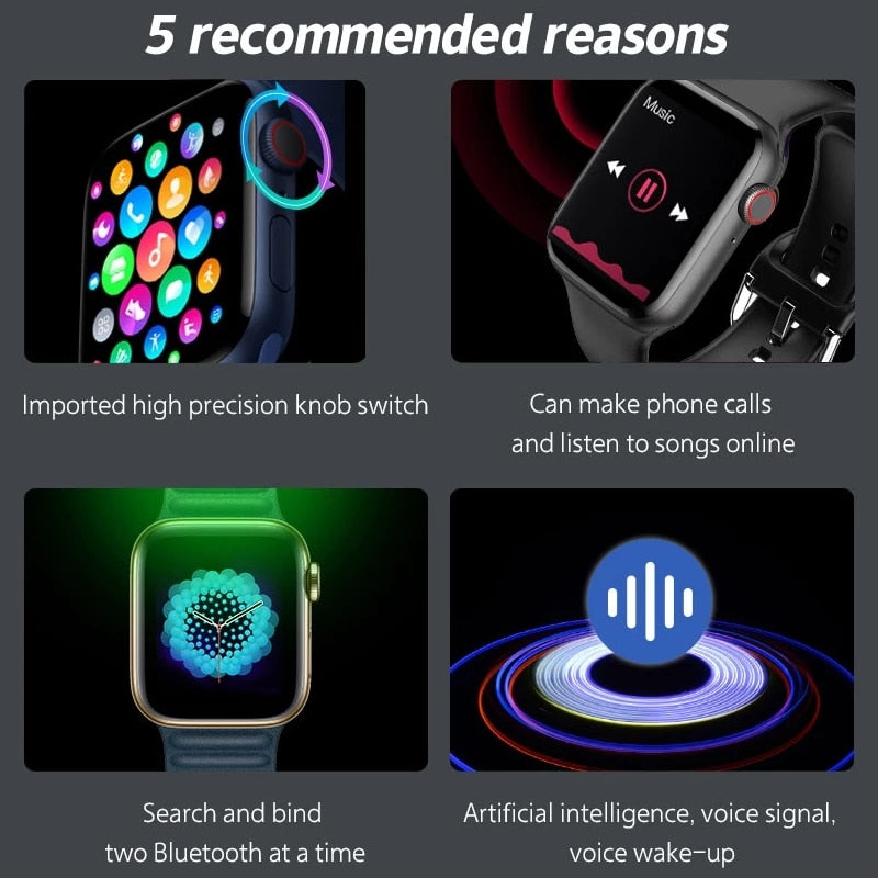 I7 Pro Max Smart Watch Series 7 8 Phone Call Custom Watch Face Sport Waterproof Women Man Wireless Charging i7promax Smart Watch