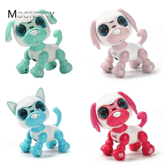 Smart Robot Pet Dog Talk Toy Interactive Smart Puppy Robot Dog Electronic LED Eye Sound Recording Singing Sleep Kids Gift