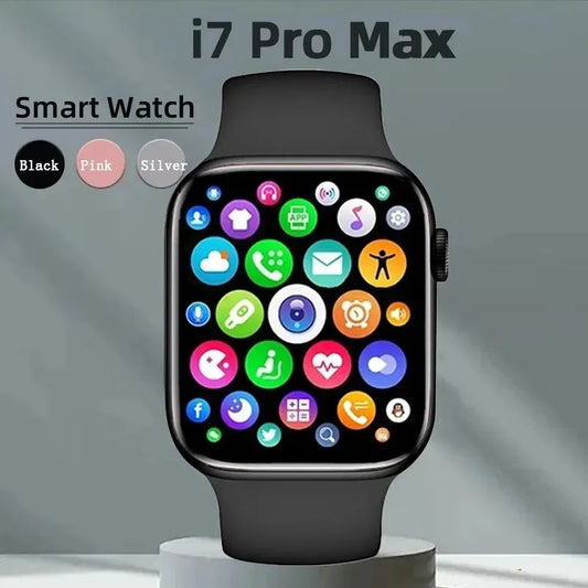 I7 Pro Max Smart Watch Series 7 8 Phone Call Custom Watch Face Sport Waterproof Women Man Wireless Charging i7promax Smart Watch